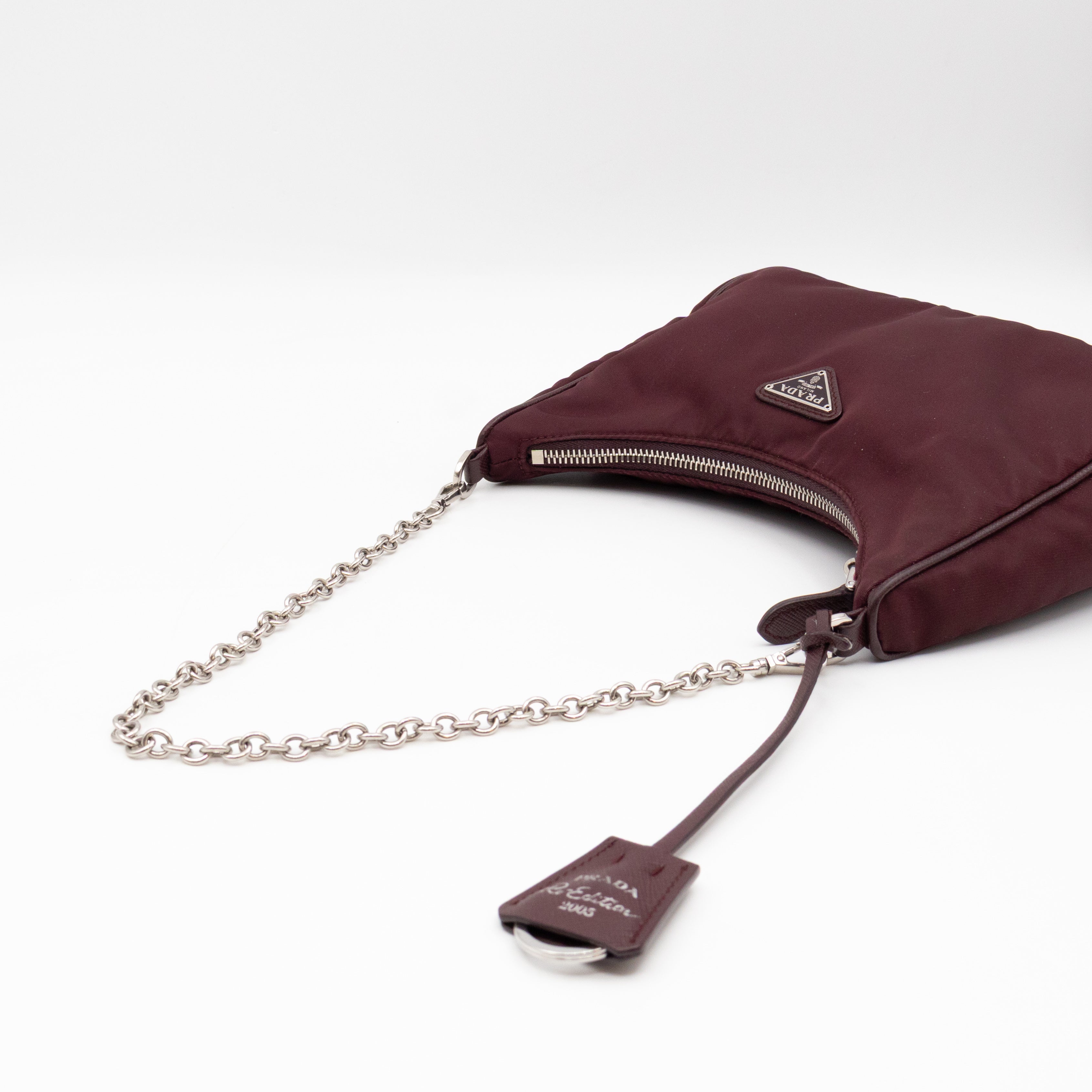 Re-Edition 2005 Nylon Bag Burgundy