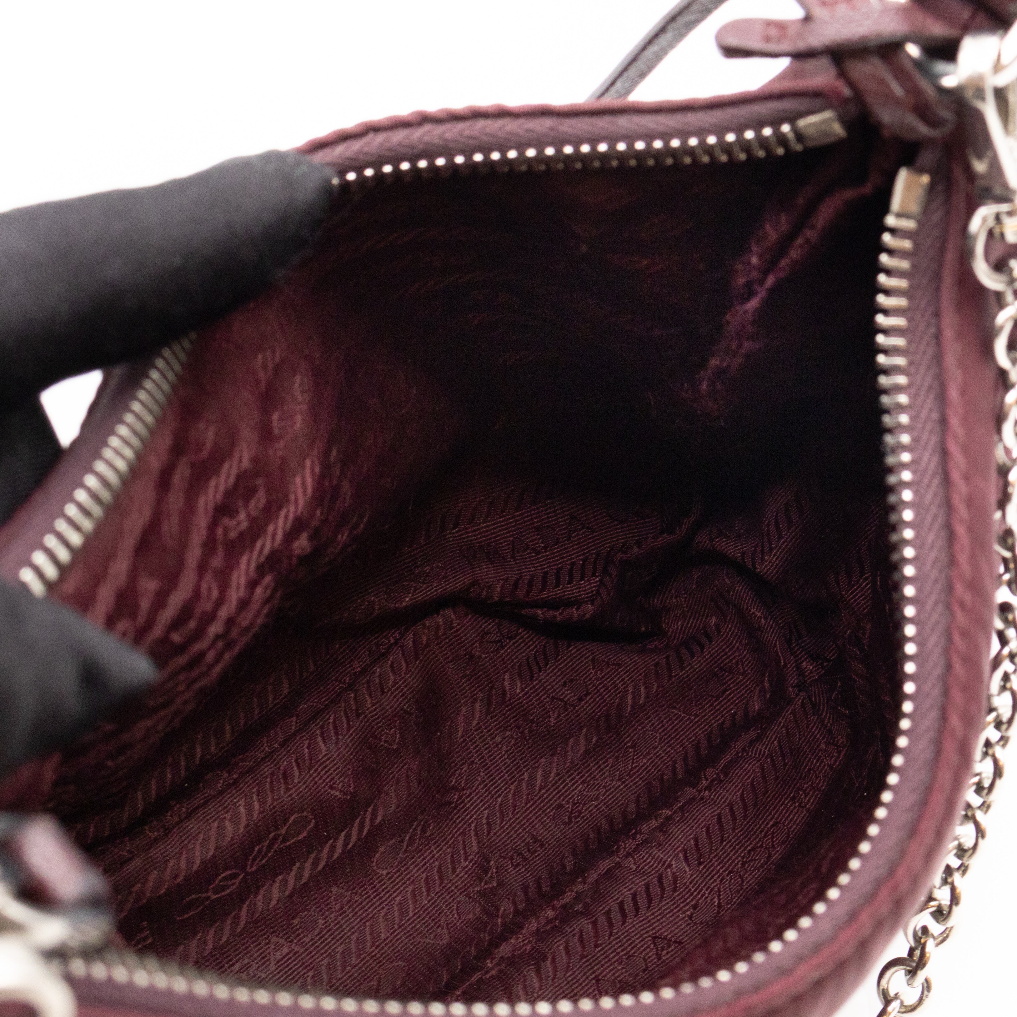 Re-Edition 2005 Nylon Bag Burgundy