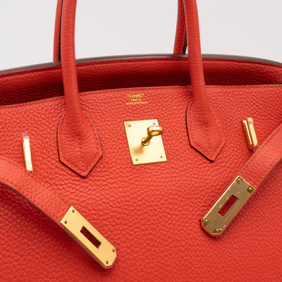 Birkin 30 Rose Jaipur Togo Leather