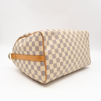 Speedy 30 Bandouliere Damier Azur