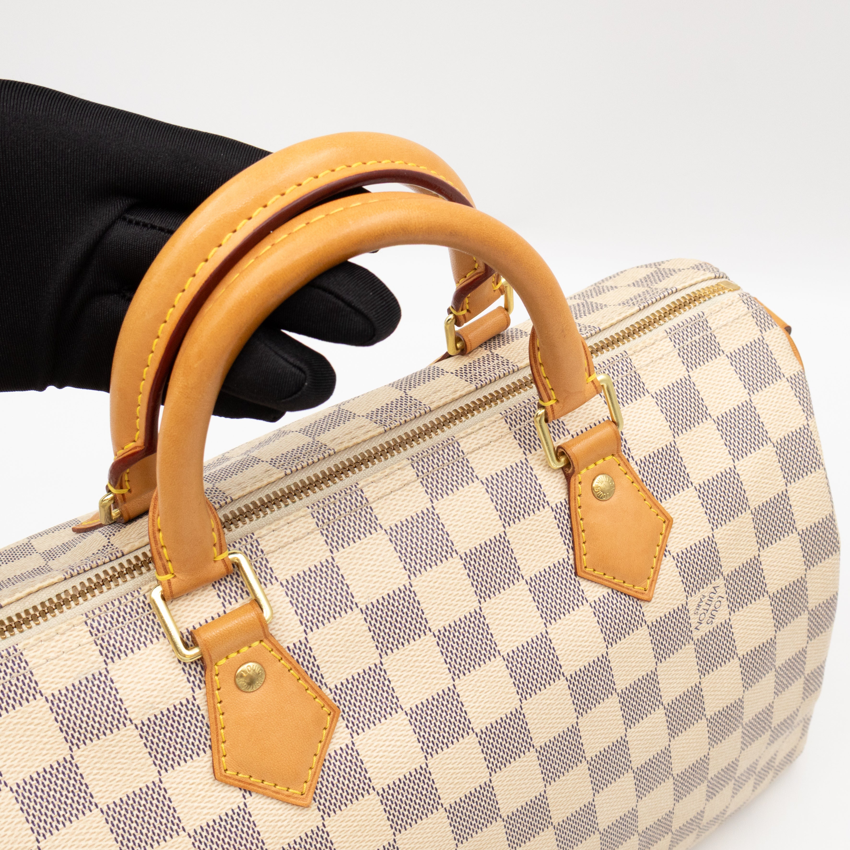Speedy 30 Bandouliere Damier Azur