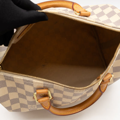 Speedy 30 Bandouliere Damier Azur
