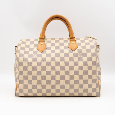 Speedy 30 Bandouliere Damier Azur