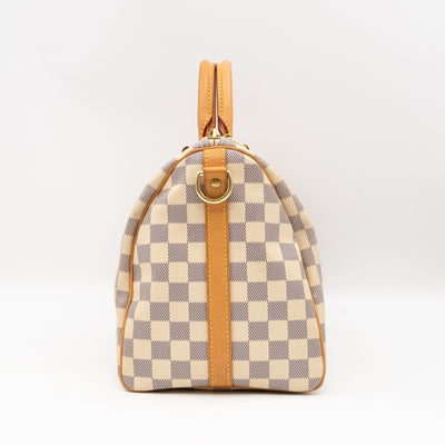 Speedy 30 Bandouliere Damier Azur