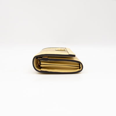 Ophidia Continental Wallet on Chain Yellow