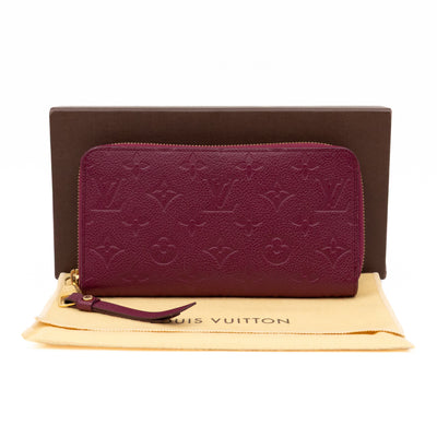 Zippy Organizer Wallet Monogram Empreinte Burgundy