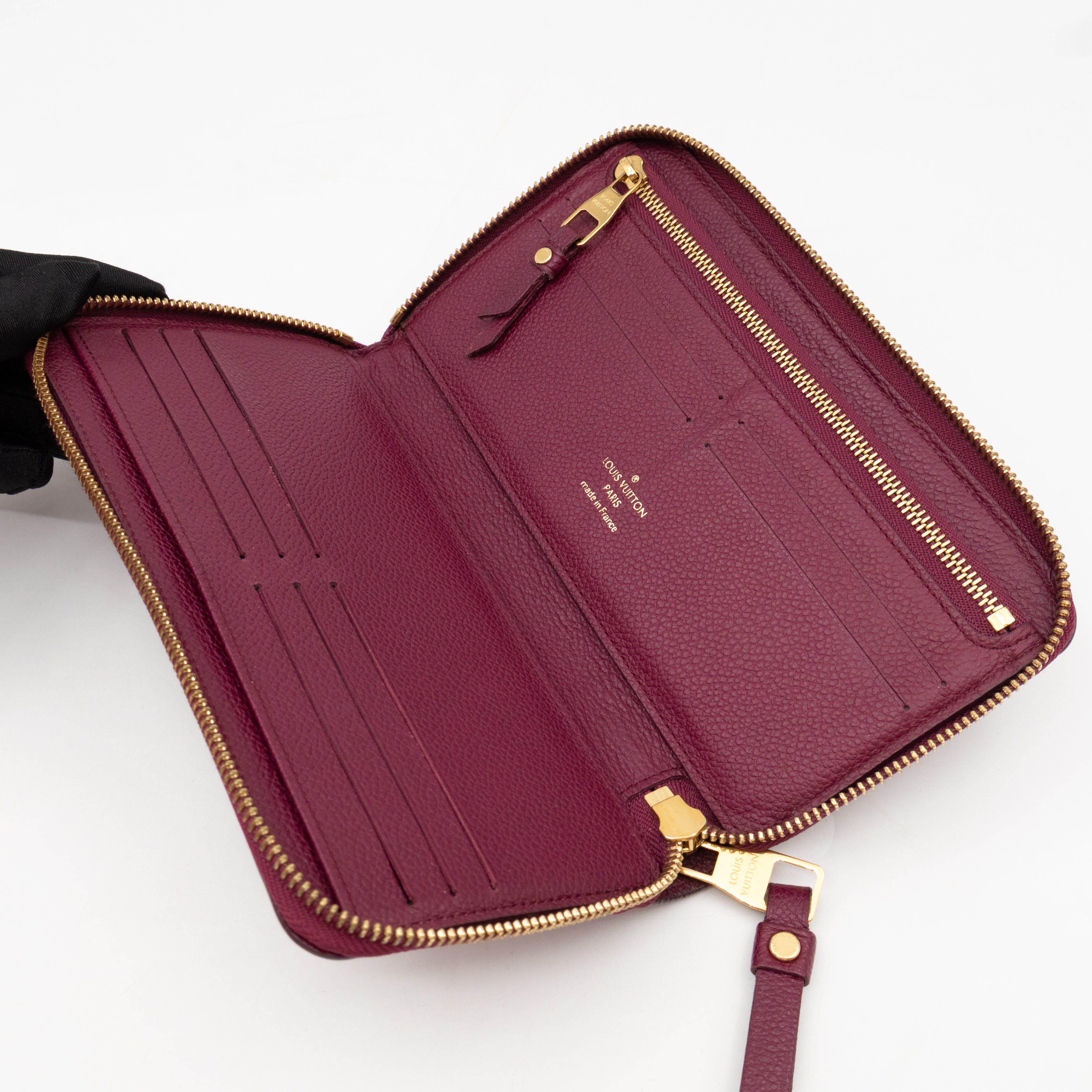 Zippy Organizer Wallet Monogram Empreinte Burgundy
