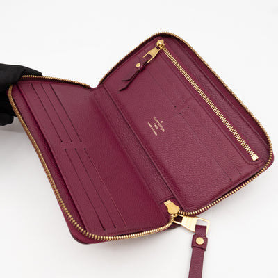 Zippy Organizer Wallet Monogram Empreinte Burgundy