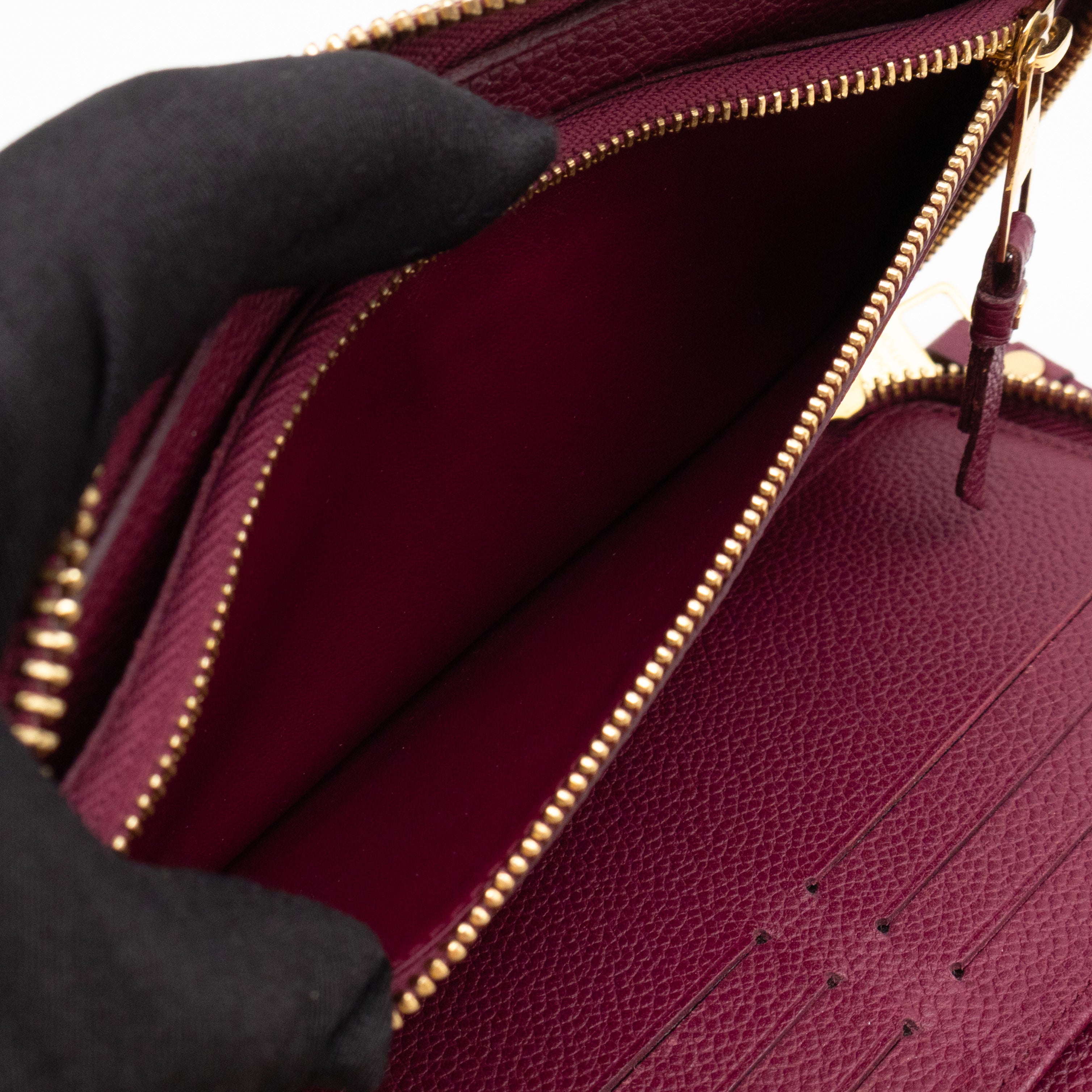 Zippy Organizer Wallet Monogram Empreinte Burgundy
