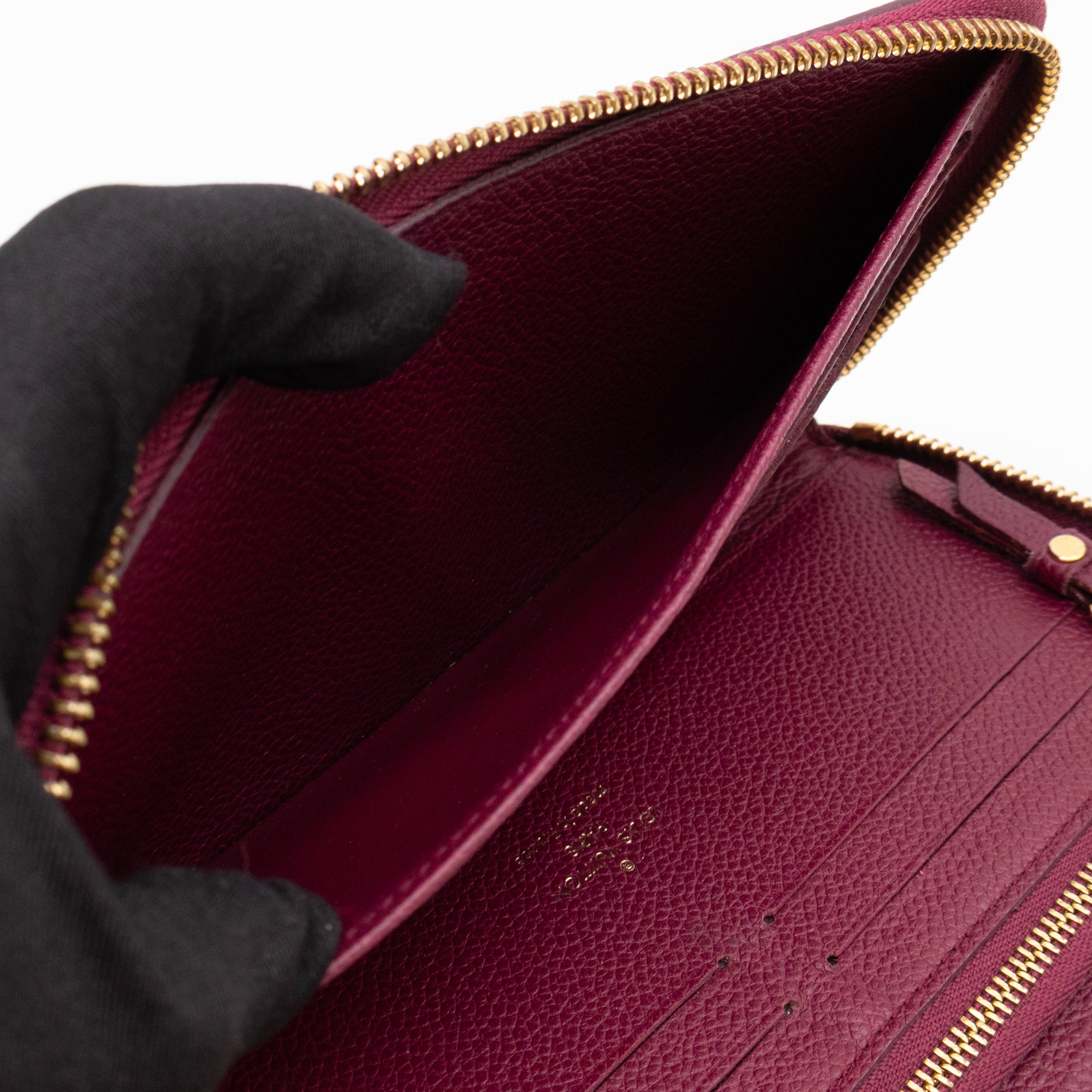 Zippy Organizer Wallet Monogram Empreinte Burgundy
