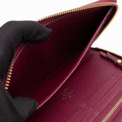 Zippy Organizer Wallet Monogram Empreinte Burgundy