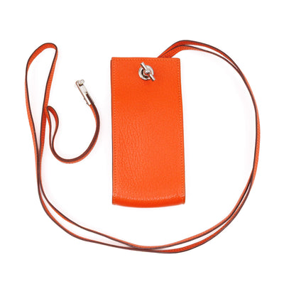 Planet Phone Case Orange Leather