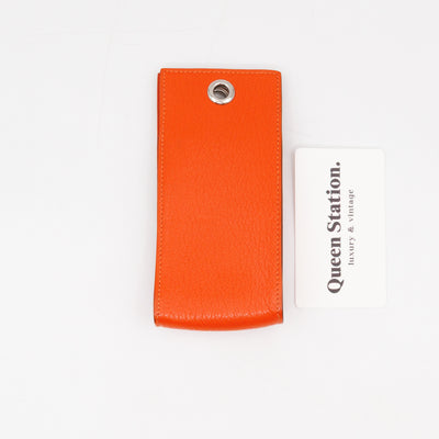 Planet Phone Case Orange Leather