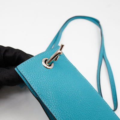 Planet Phone Case Blue Leather