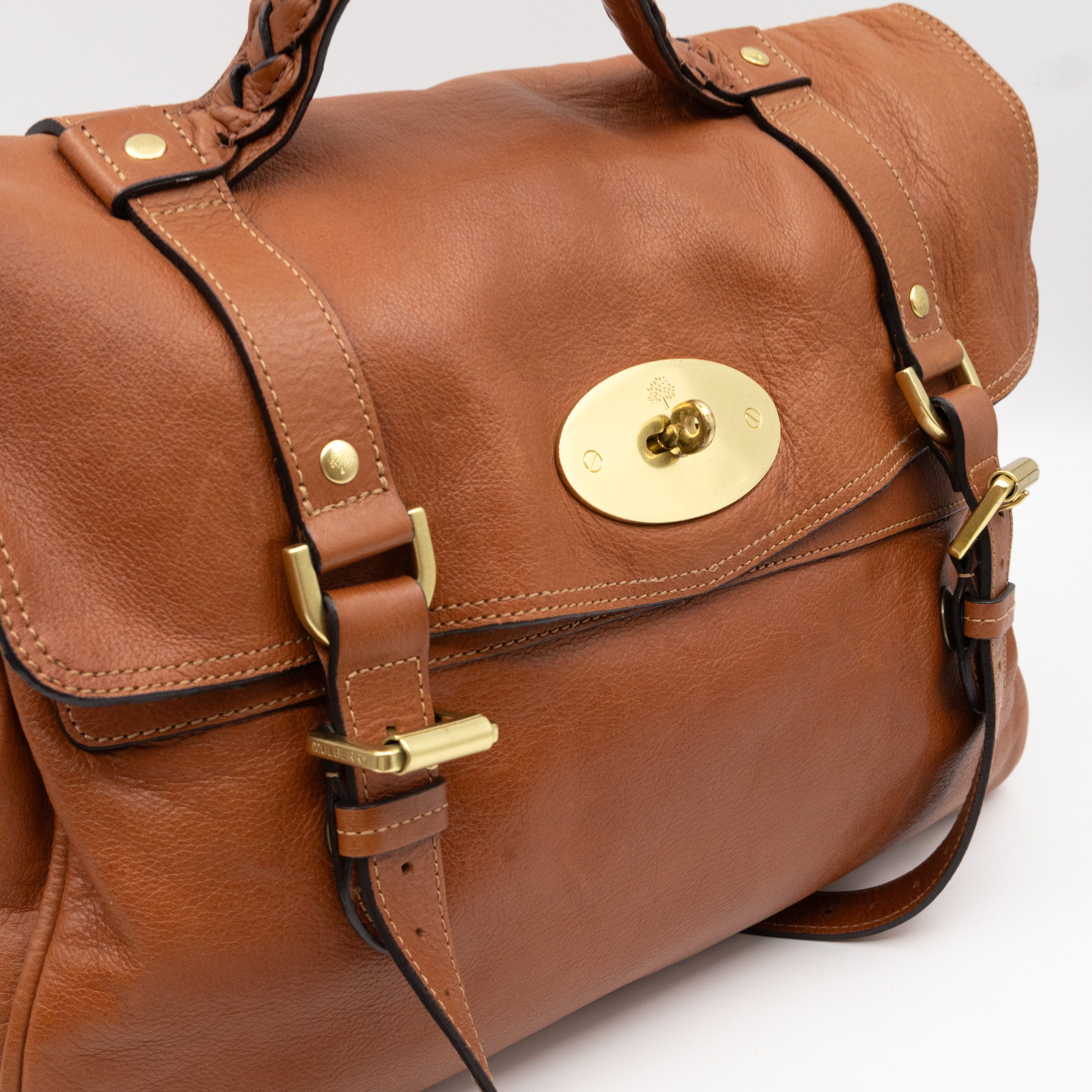 Alexa Oversized Oak Leather