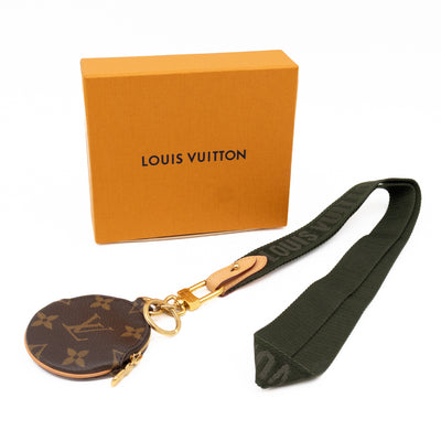 Lanyard Khaki With Coin Purse Monogram