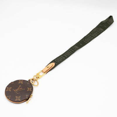 Lanyard Khaki With Coin Purse Monogram