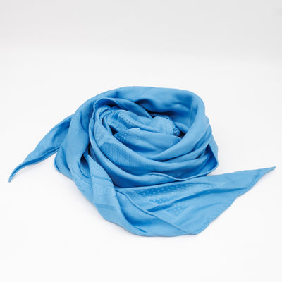 Losange Silk Scarf Blue