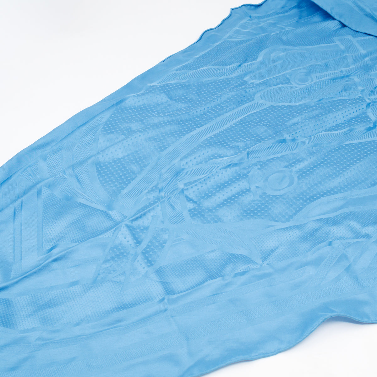 Losange Silk Scarf Blue