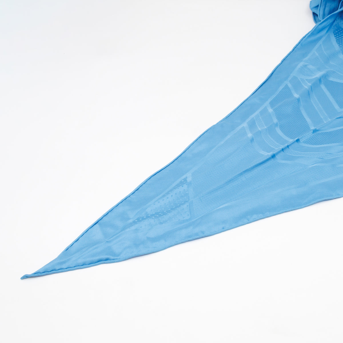 Losange Silk Scarf Blue