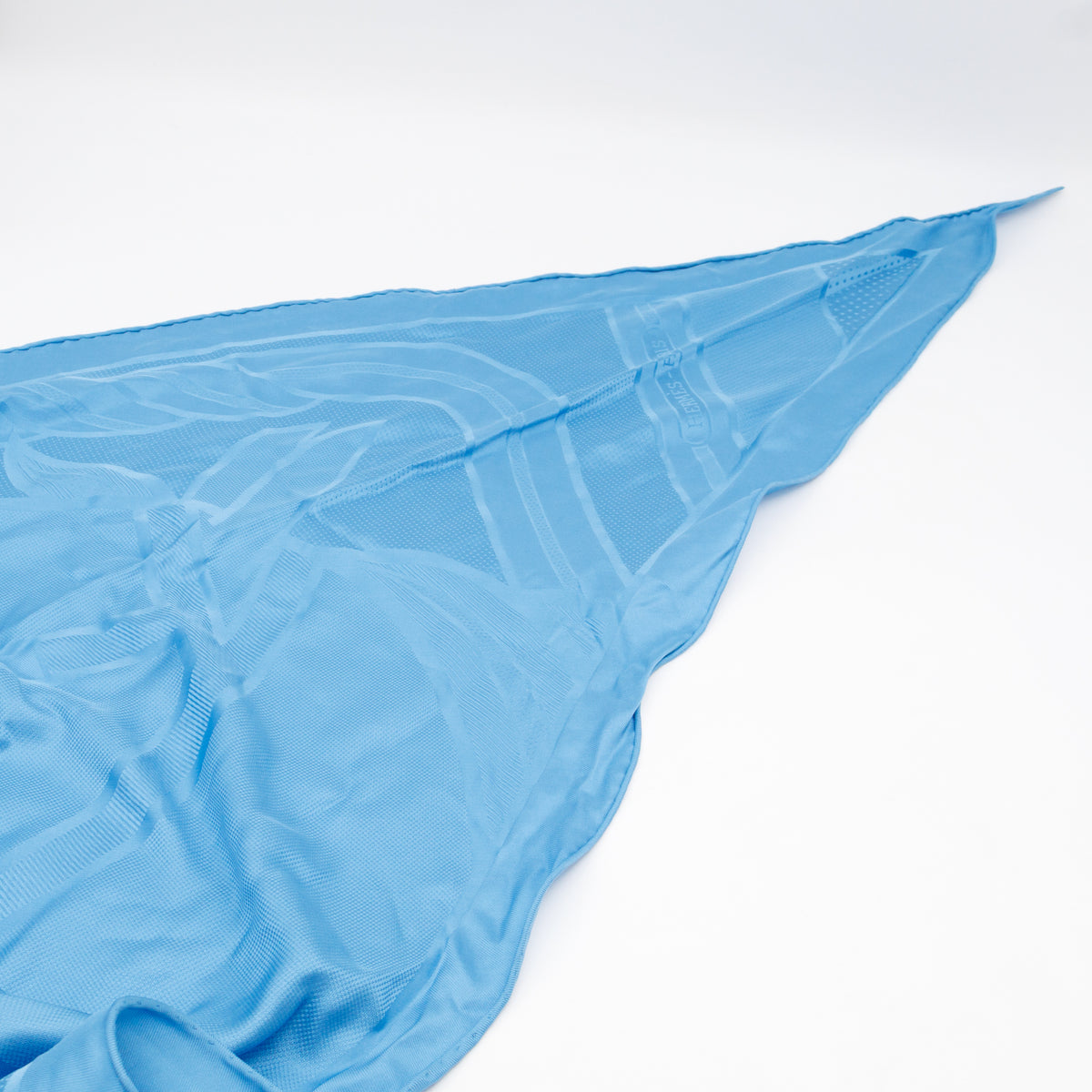 Losange Silk Scarf Blue