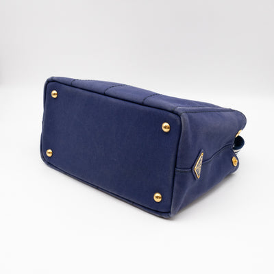 Canapa Tote Bag Blue Jacquard