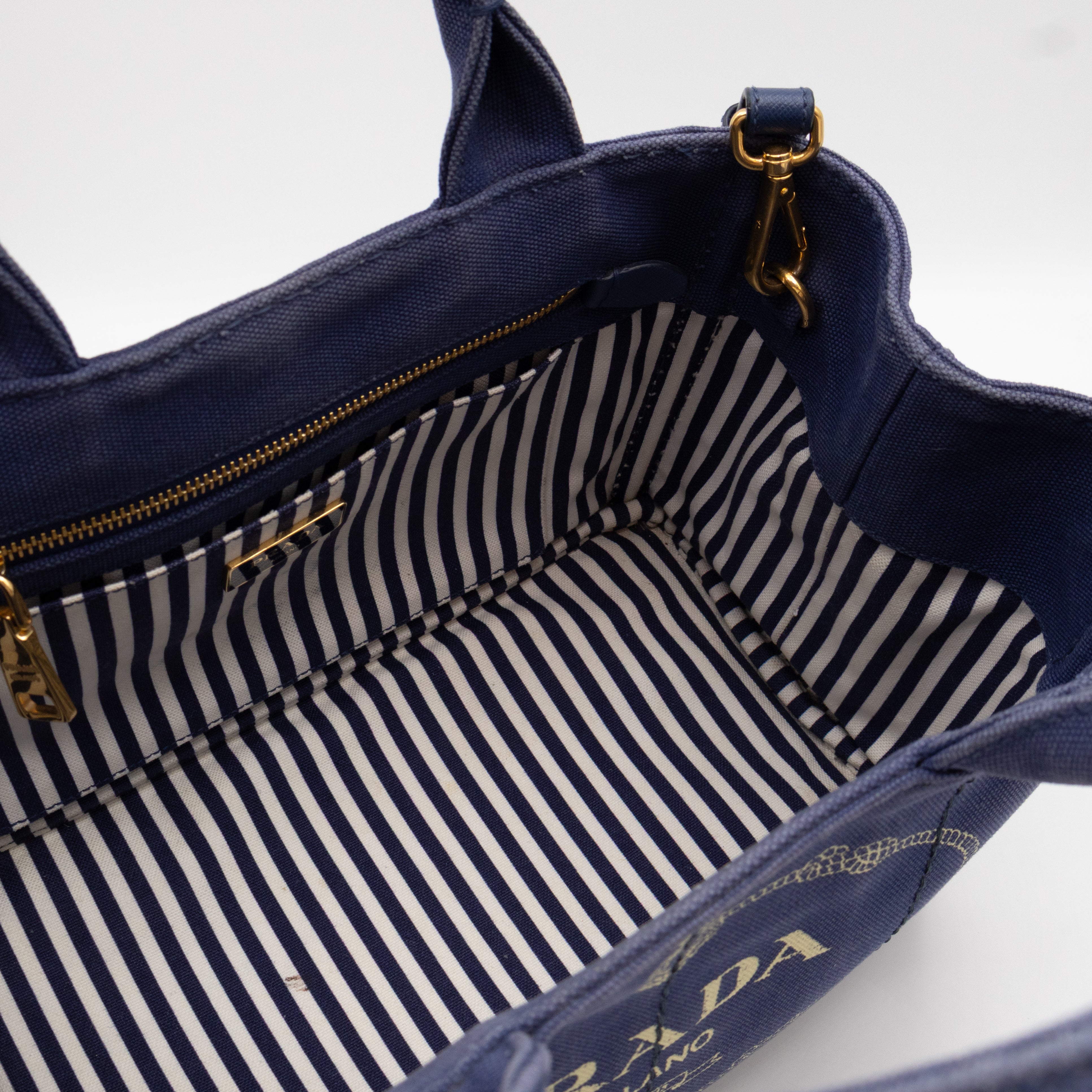 Canapa Tote Bag Blue Jacquard