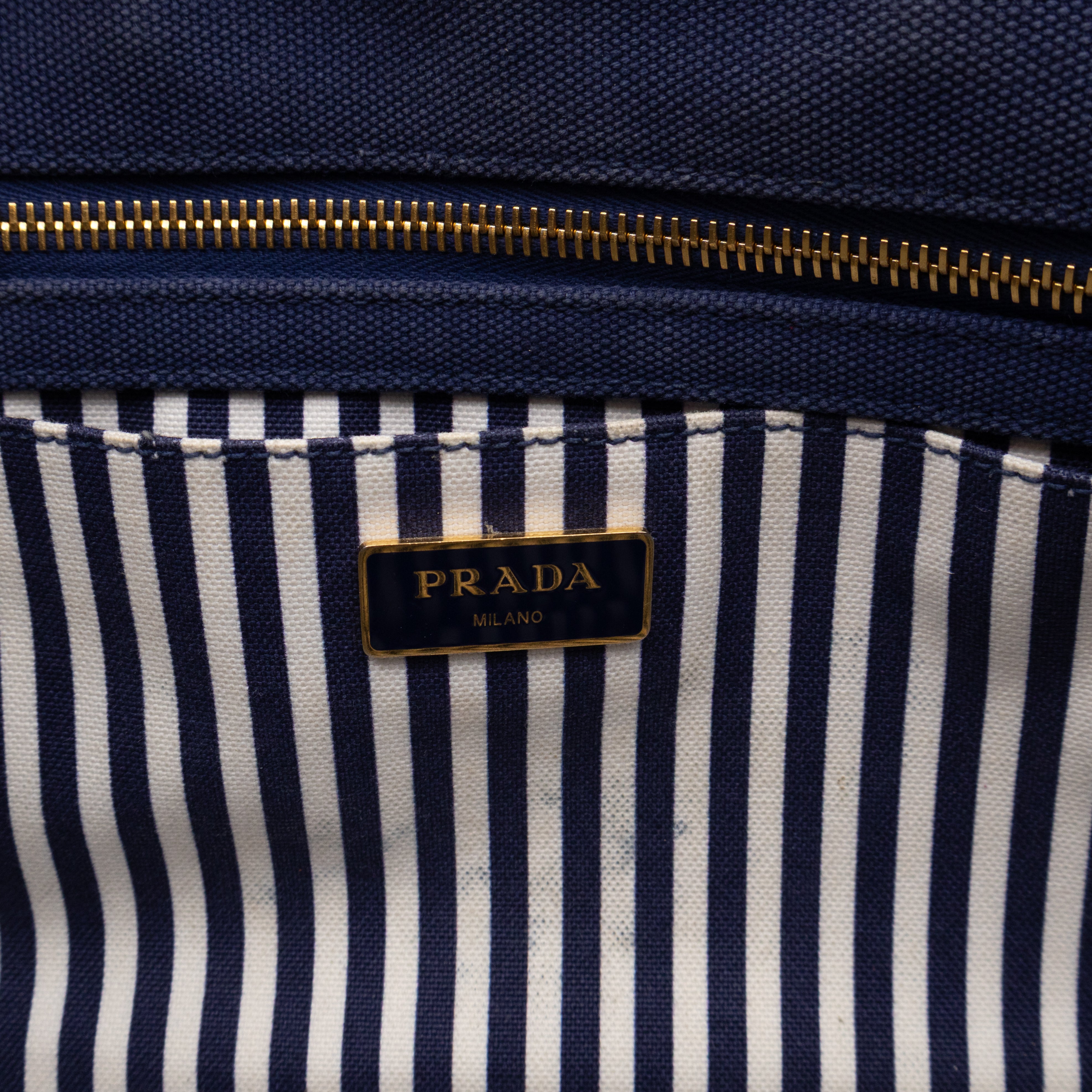 Canapa Tote Bag Blue Jacquard