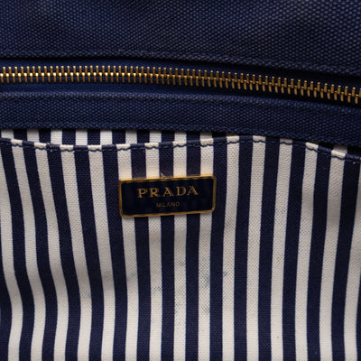 Canapa Tote Bag Blue Jacquard