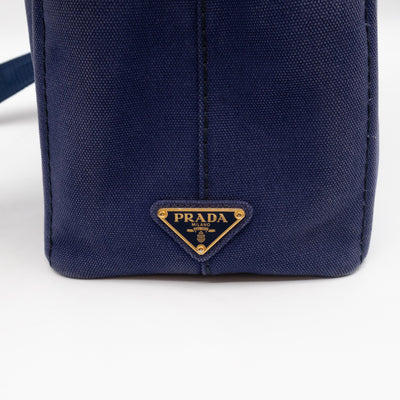 Canapa Tote Bag Blue Jacquard