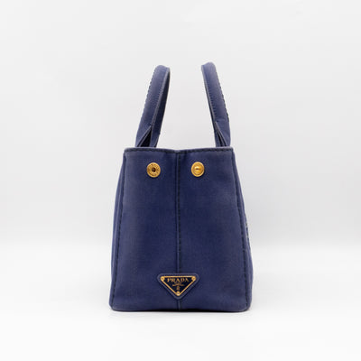 Canapa Tote Bag Blue Jacquard