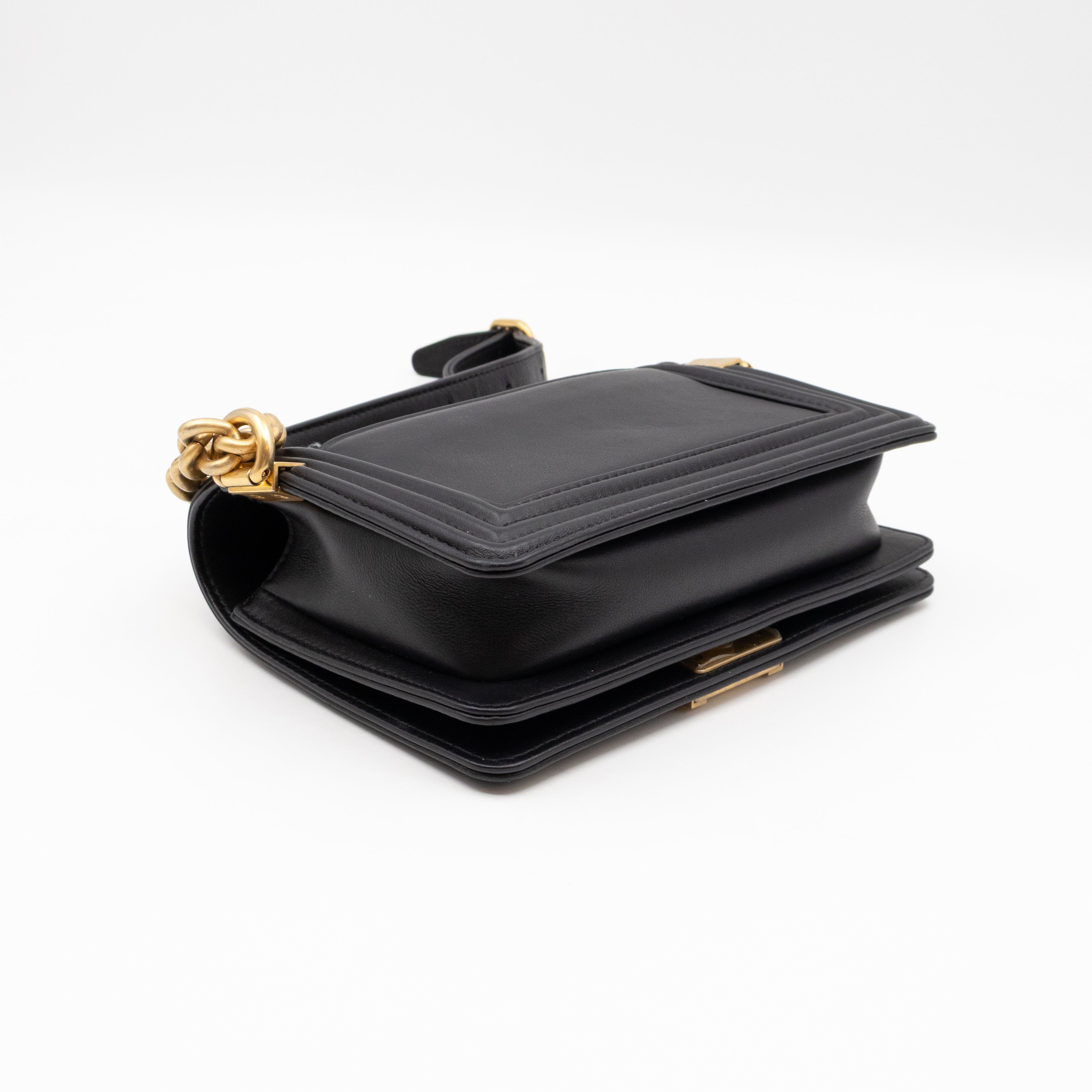 Boy Belt Bag By The Sea Chevron Embroidered Black Leather