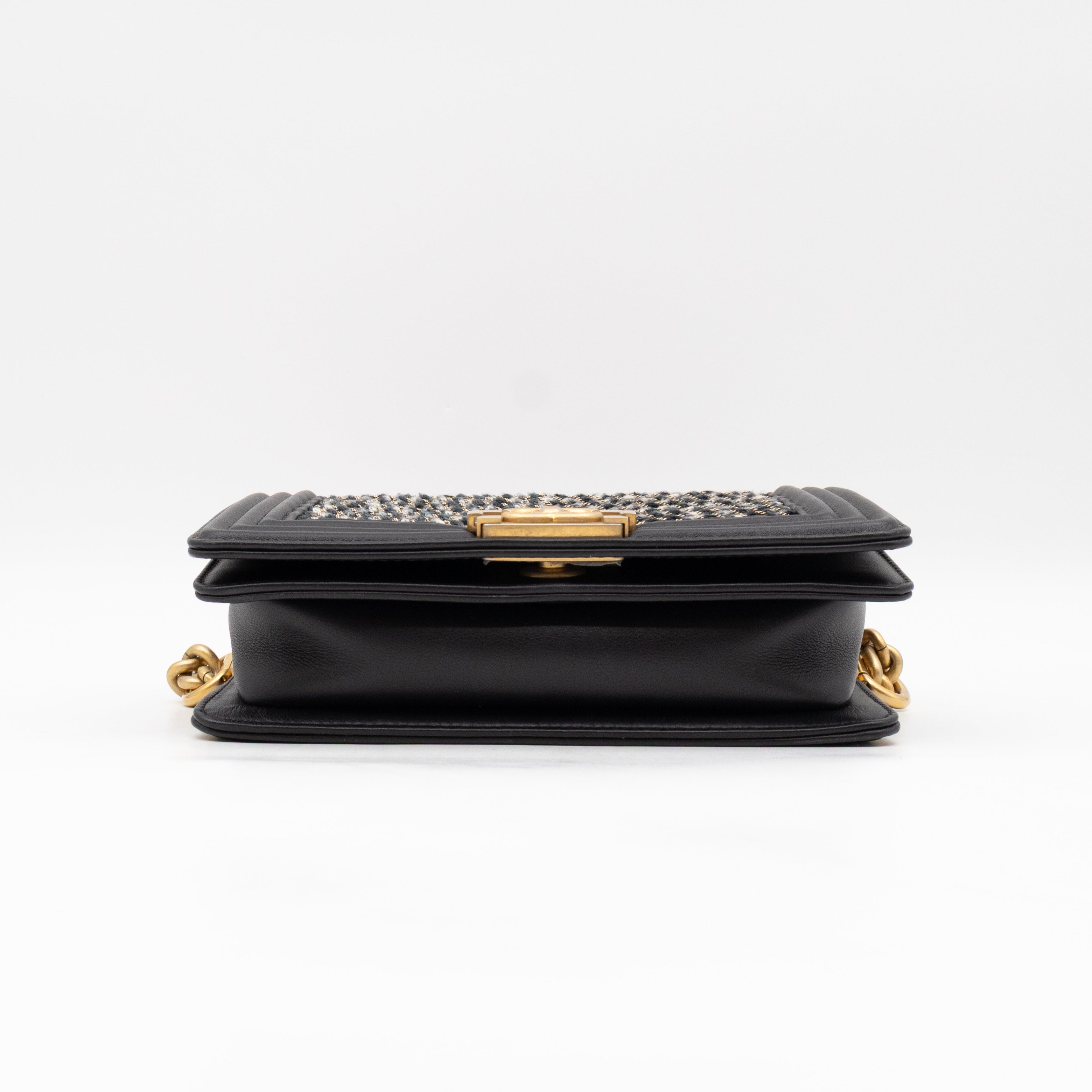 Boy Belt Bag By The Sea Chevron Embroidered Black Leather