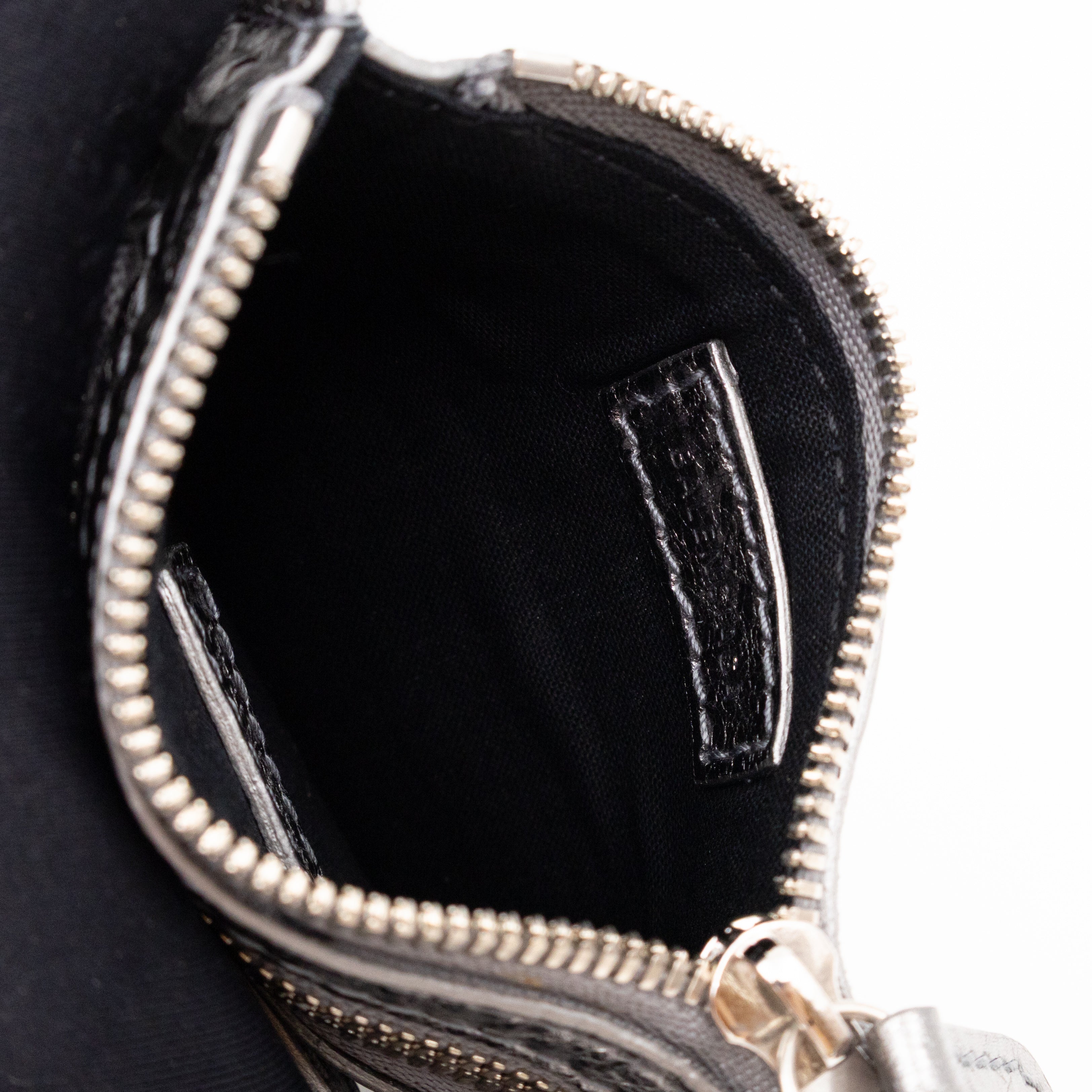 Le Cagole Shoulder Bag XS Silver Metallic Leather