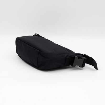 Wheel Shoulder Sling Bag Black Nylon