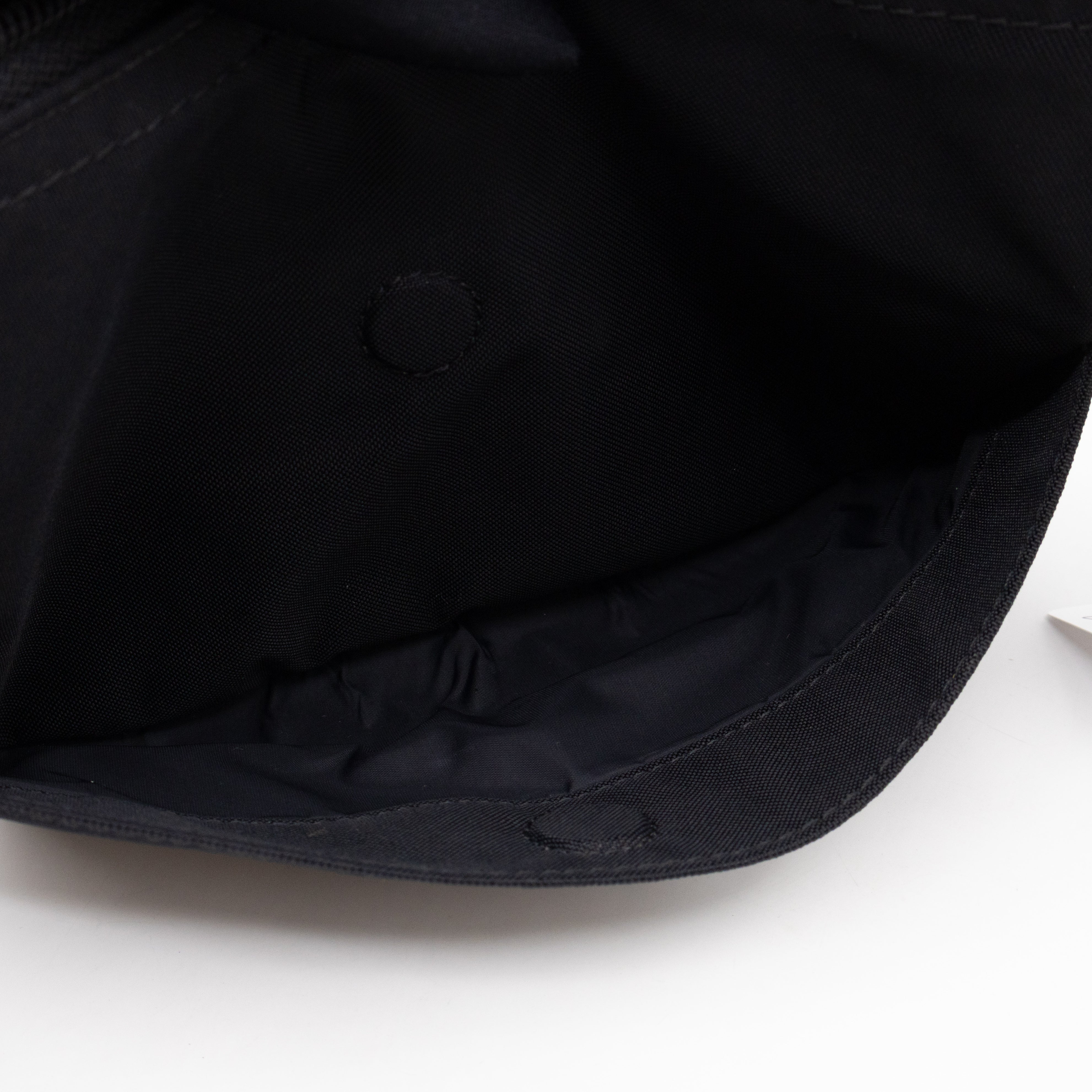 Wheel Shoulder Sling Bag Black Nylon