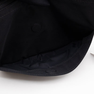 Wheel Shoulder Sling Bag Black Nylon
