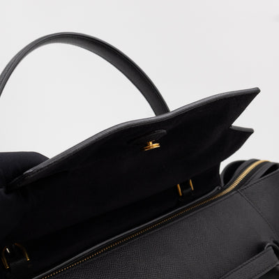Small Belt Bag Black Leather