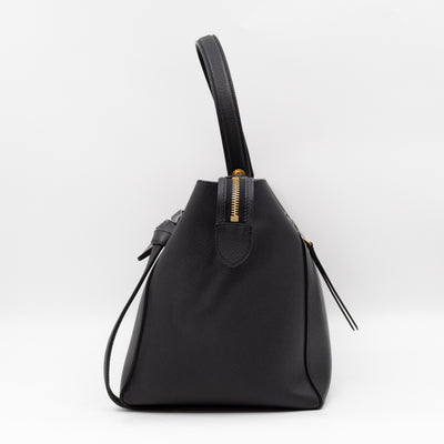 Small Belt Bag Black Leather