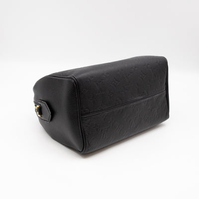 Speedy 25 Bandouliere Black Monogram Empreinte