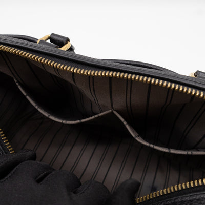 Speedy 25 Bandouliere Black Monogram Empreinte