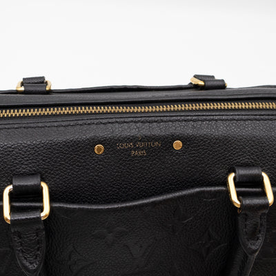 Speedy 25 Bandouliere Black Monogram Empreinte
