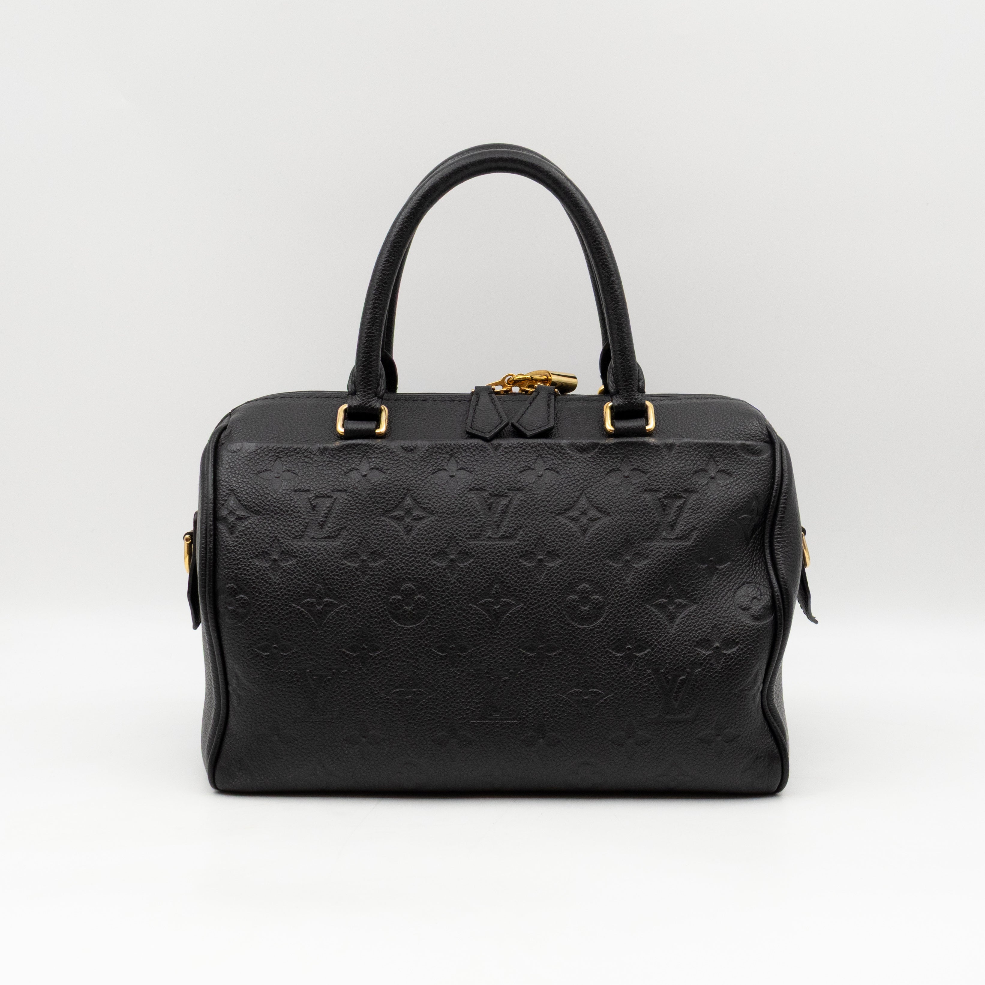 Speedy 25 Bandouliere Black Monogram Empreinte