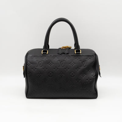 Speedy 25 Bandouliere Black Monogram Empreinte