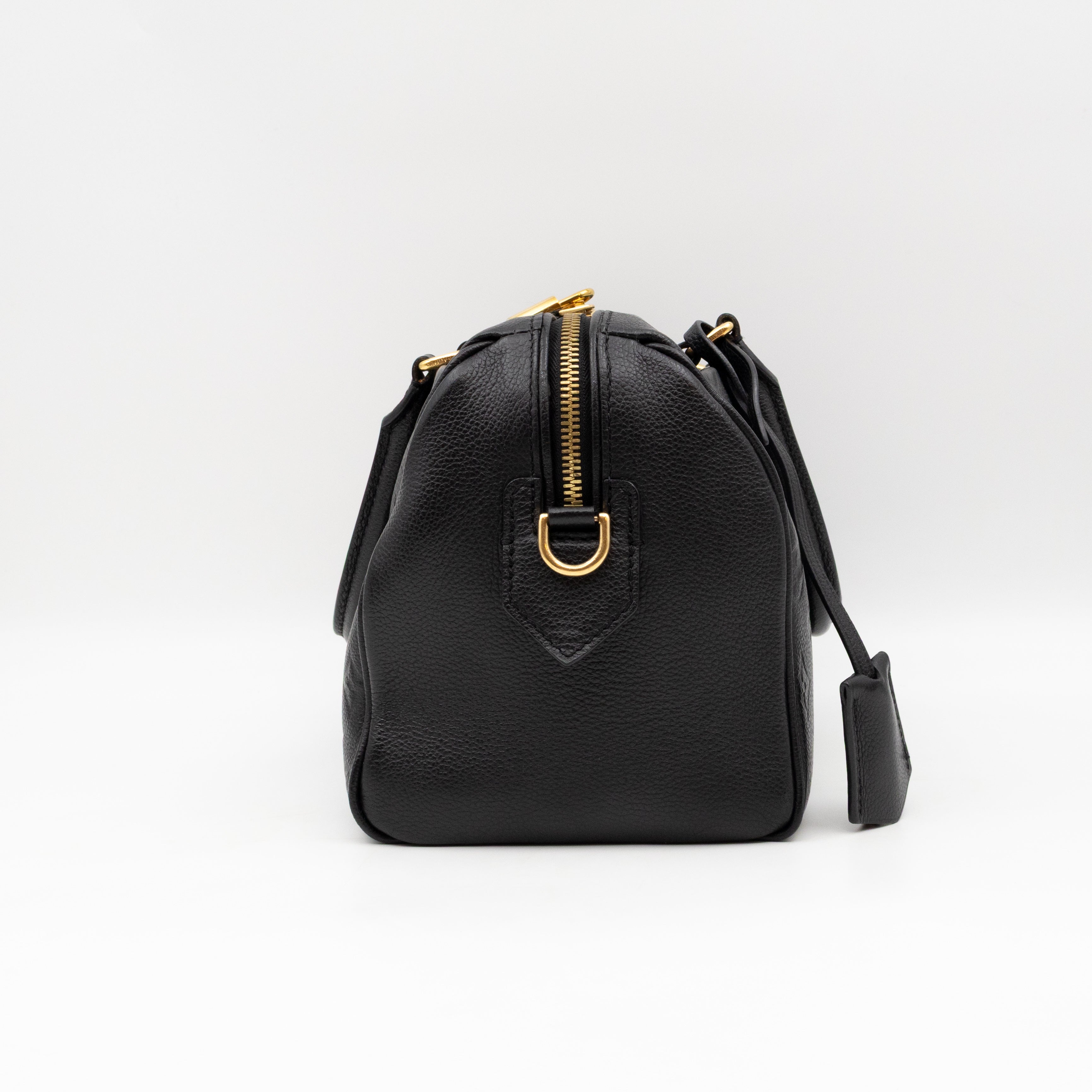 Speedy 25 Bandouliere Black Monogram Empreinte
