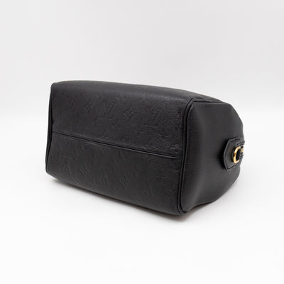 Speedy 25 Bandouliere Black Monogram Empreinte