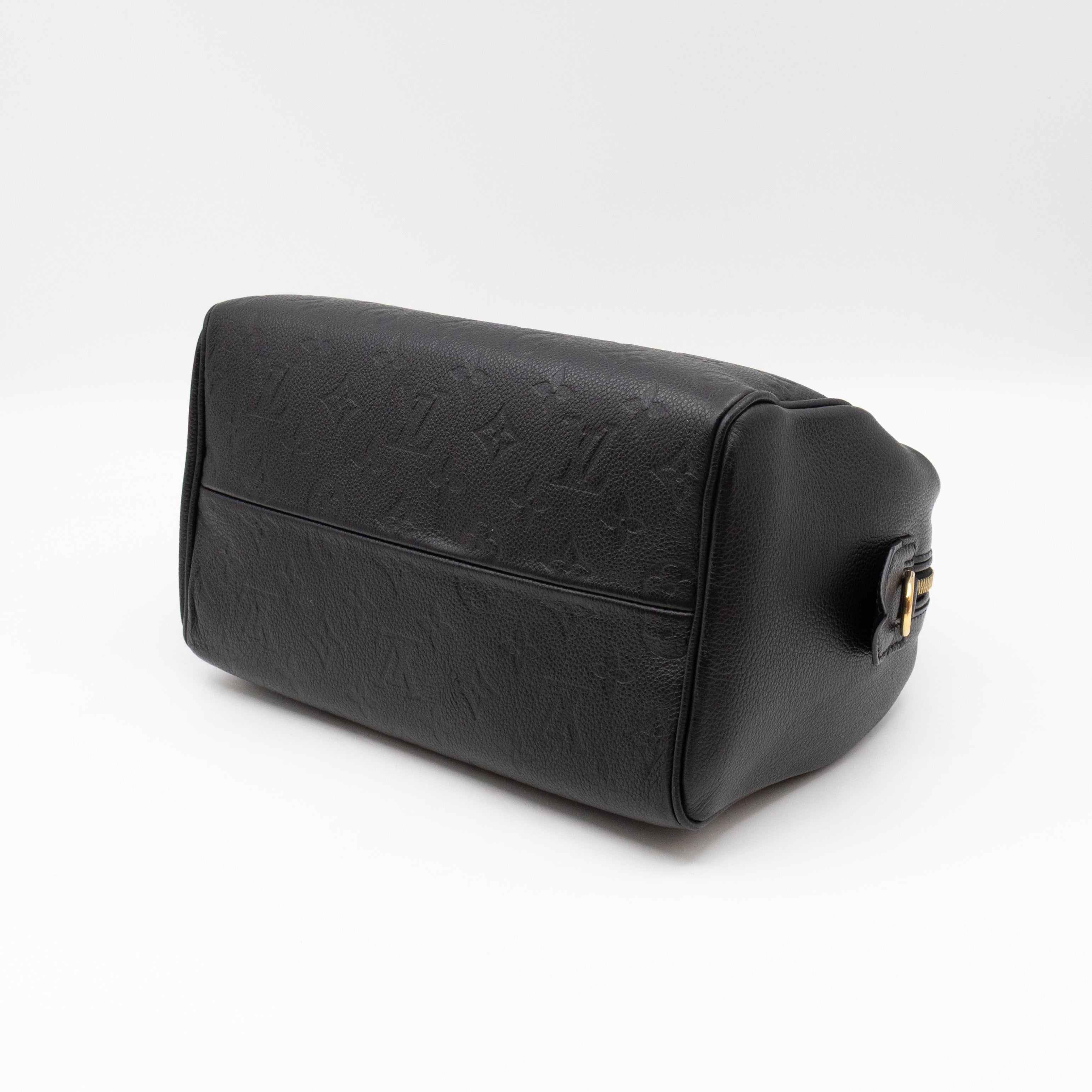 Speedy 25 Bandouliere Black Monogram Empreinte