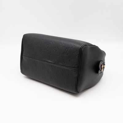 Speedy 25 Bandouliere Black Monogram Empreinte