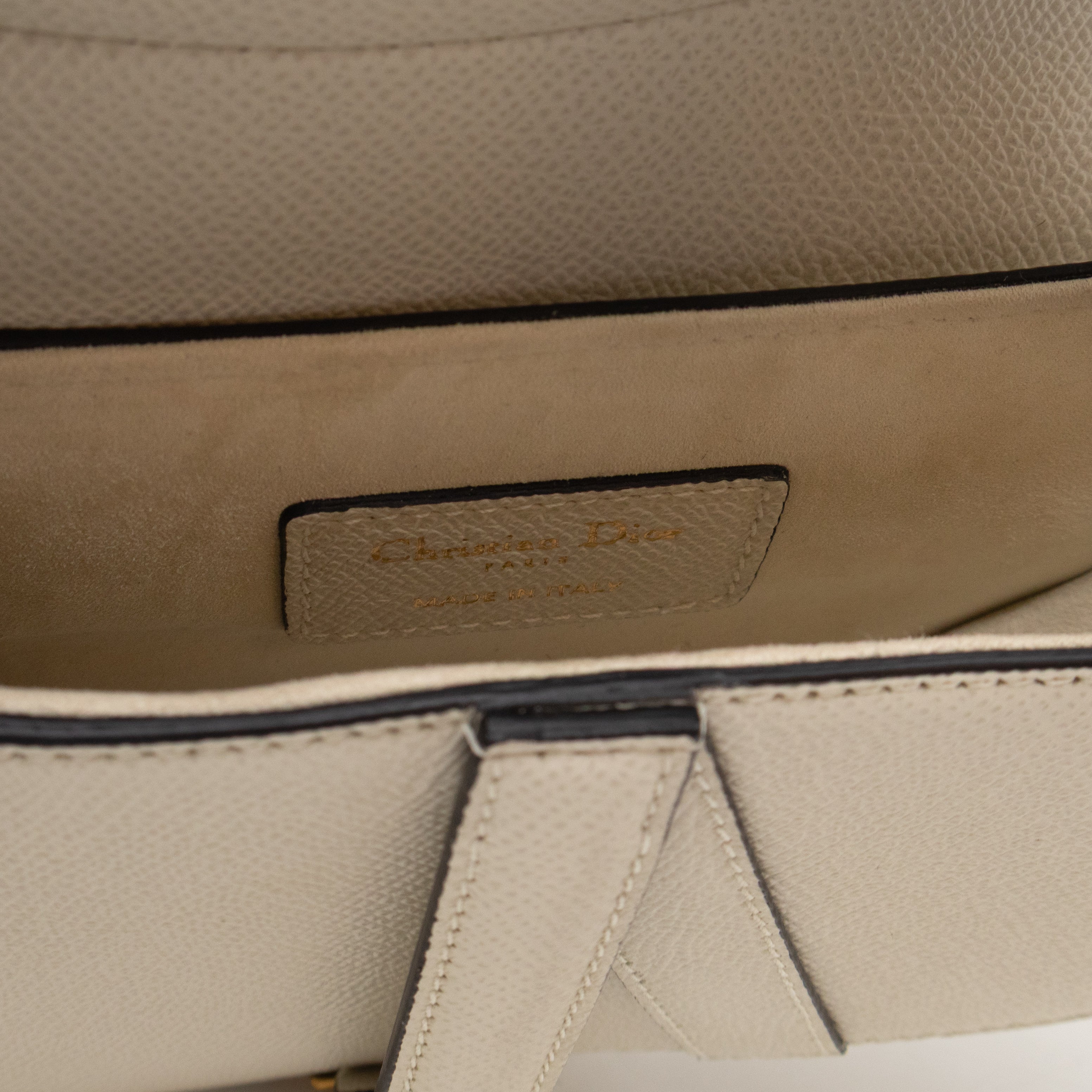 Mini Saddle Bag White Leather