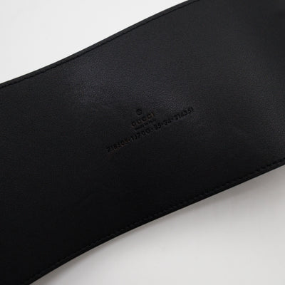 Wide Belt Black Patent Leather 85 / 34